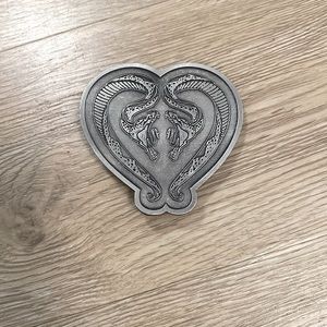 “I killed the prom queen “ snake heart belt buckle